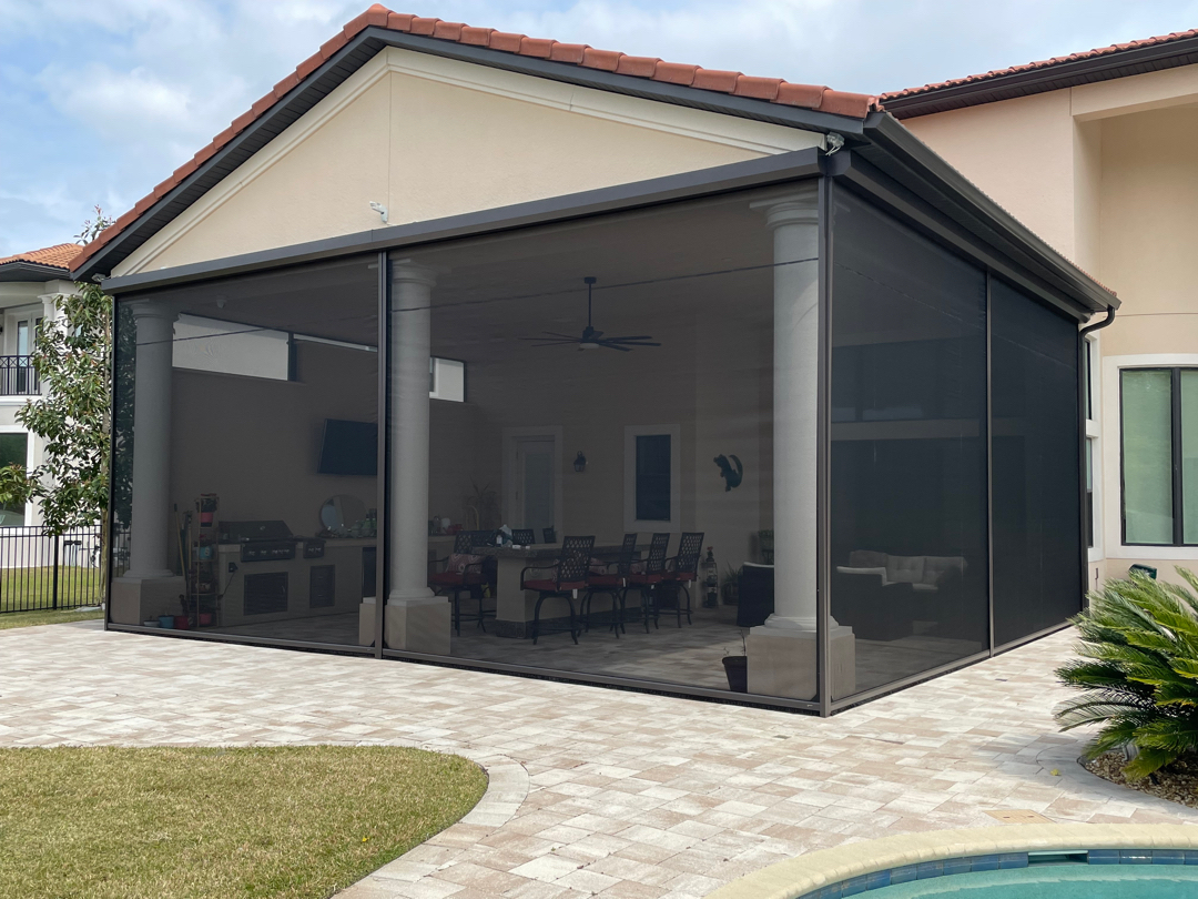 motorized mosquito screens